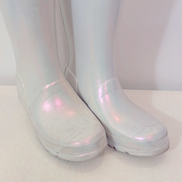 Girls Hunter Iridescent Boots size 3 - Picture 3 of 7